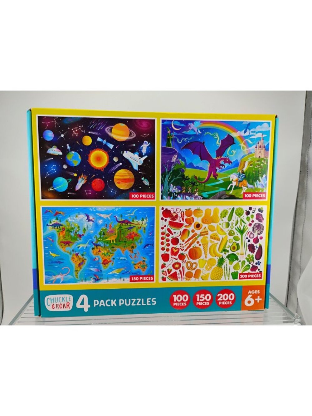 Chuckle & Roar Puzzle Set 4-Pack 100-200 Pieces Kids 6+